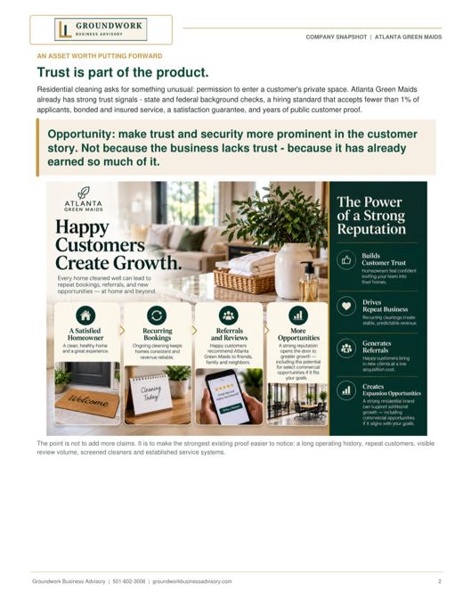 Trust / customer value