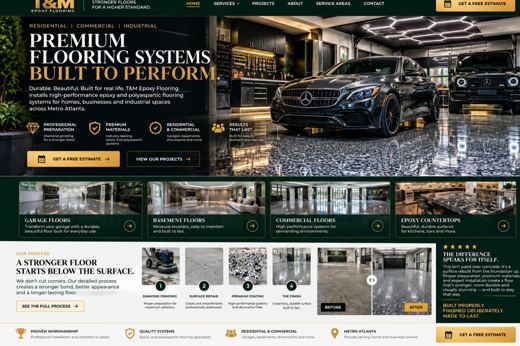 T&M Flooring: alternate page concept